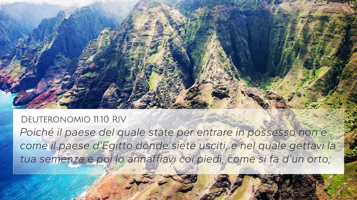 Deuteronomio 11:10 RIV Bible Verse Image