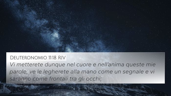Deuteronomio 11:18 RIV Bible Verse Image