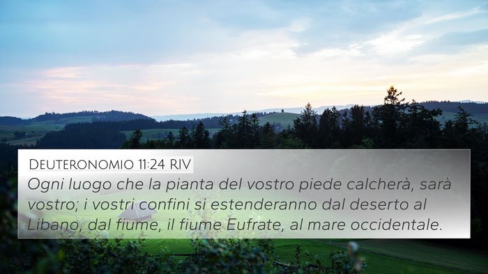Deuteronomio 11:24 RIV Bible Verse Image