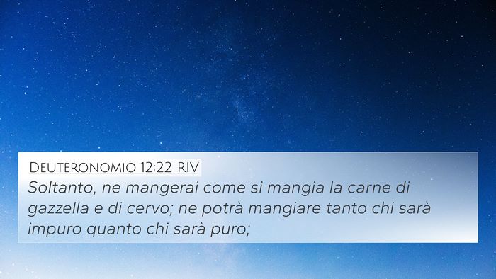 Deuteronomio 12:22 RIV 4K Wallpaper - Soltanto, ne mangerai come si mangia la carne di - 4K Wallpaper Bible Verse
