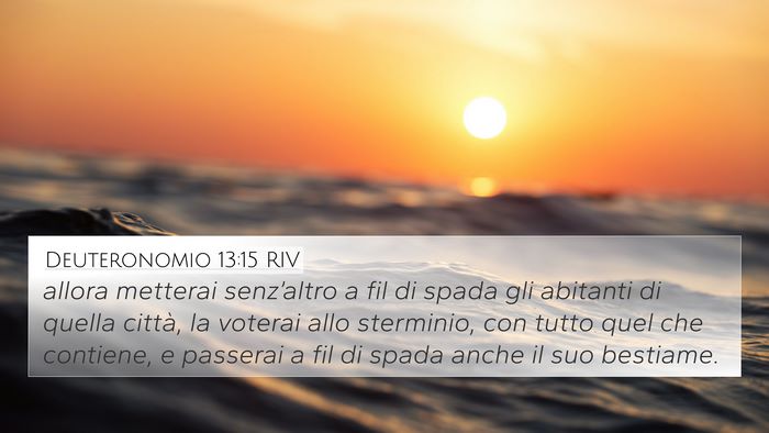 Deuteronomio 13:15 RIV Bible Verse Image