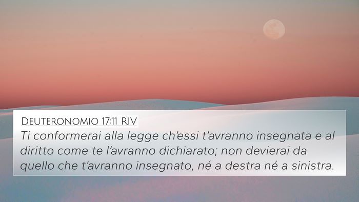 Deuteronomio 17:11 RIV 4K Wallpaper - Ti conformerai alla legge ch’essi t’avranno - 4K Wallpaper Bible Verse