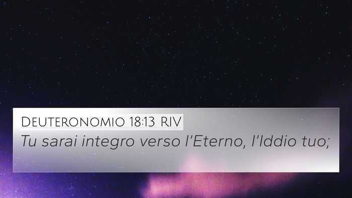 Deuteronomio 18:13 RIV Bible Verse Image