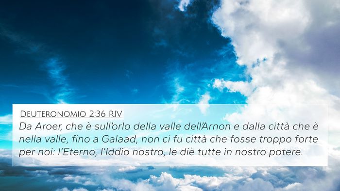 Deuteronomio 2:36 RIV Bible Verse Image