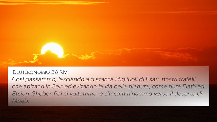 Deuteronomio 2:8 RIV Bible Verse Image