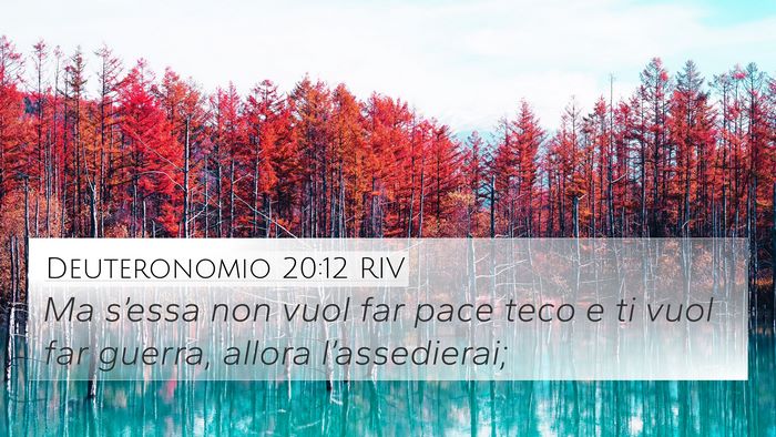 Deuteronomio 20:12 RIV 4K Wallpaper - Ma s’essa non vuol far pace teco e ti vuol far - 4K Wallpaper Bible Verse