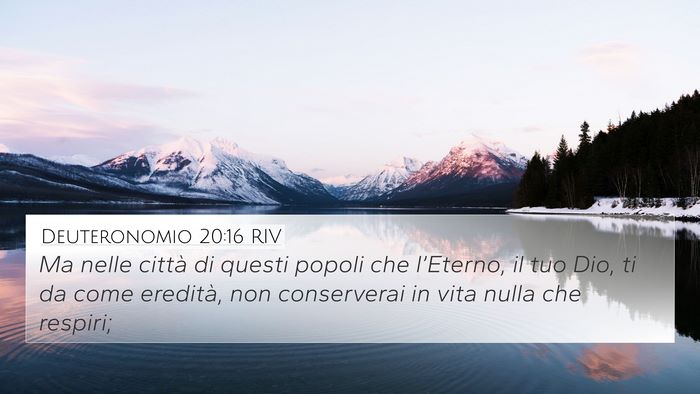 Deuteronomio 20:16 RIV Bible Verse Image