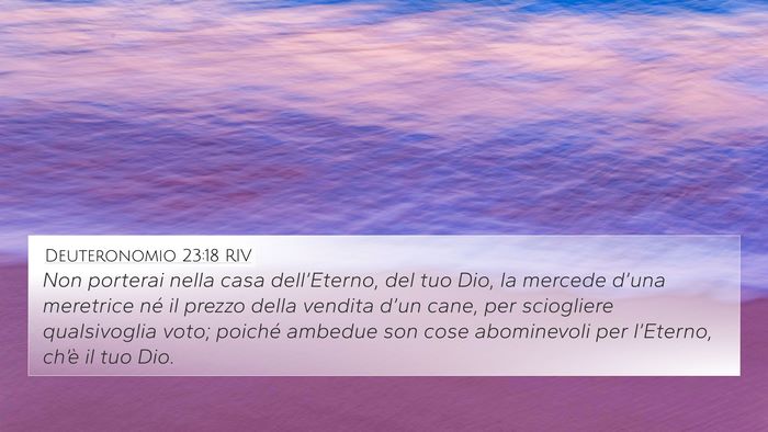 Deuteronomio 23:18 RIV Bible Verse Image