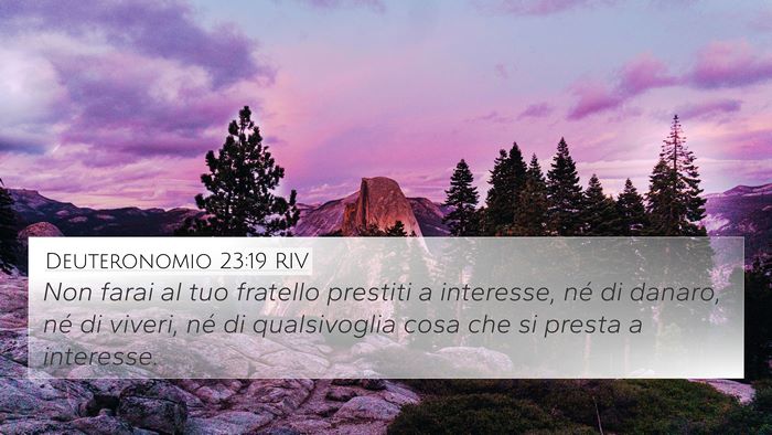 Deuteronomio 23:19 RIV Bible Verse Image