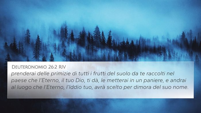 Deuteronomio 26:2 RIV Bible Verse Image