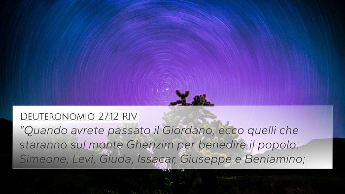 Deuteronomio 27:12 RIV 4K Wallpaper - “Quando avrete passato il Giordano, ecco quelli - 4K Wallpaper Bible Verse