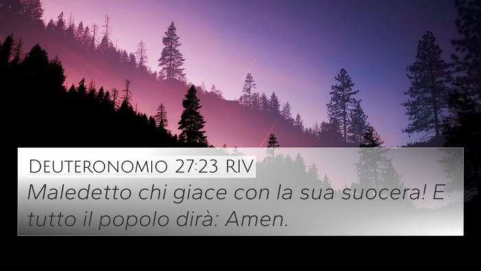 Deuteronomio 27:23 RIV Bible Verse Image