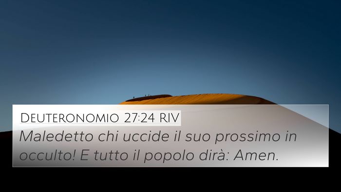 Deuteronomio 27:24 RIV Bible Verse Image