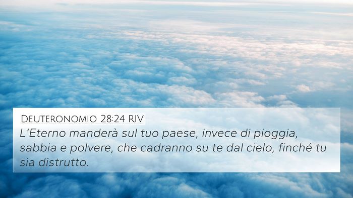 Deuteronomio 28:24 RIV 4K Wallpaper - L’Eterno manderà sul tuo paese, invece di - 4K Wallpaper Bible Verse