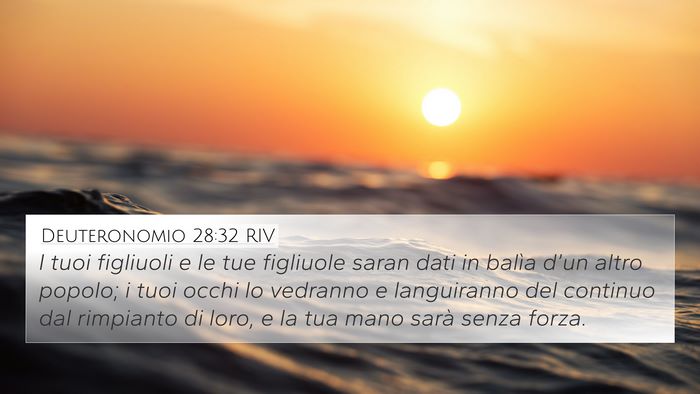 Deuteronomio 28:32 RIV Bible Verse Image