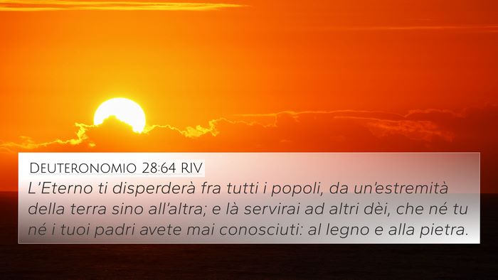 Deuteronomio 28:64 RIV Bible Verse Image