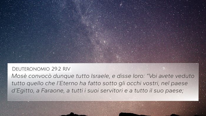 Deuteronomio 29:2 RIV Bible Verse Image