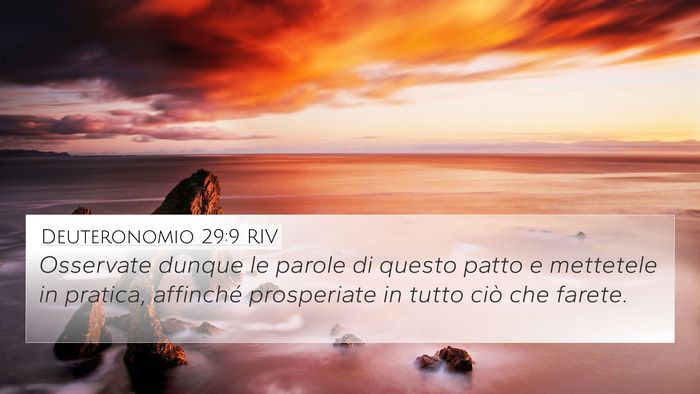 Deuteronomio 29:9 RIV Bible Verse Image