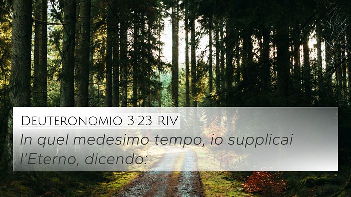 Deuteronomio 3:23 RIV 4K Wallpaper - In quel medesimo tempo, io supplicai l’Eterno, - 4K Wallpaper Bible Verse