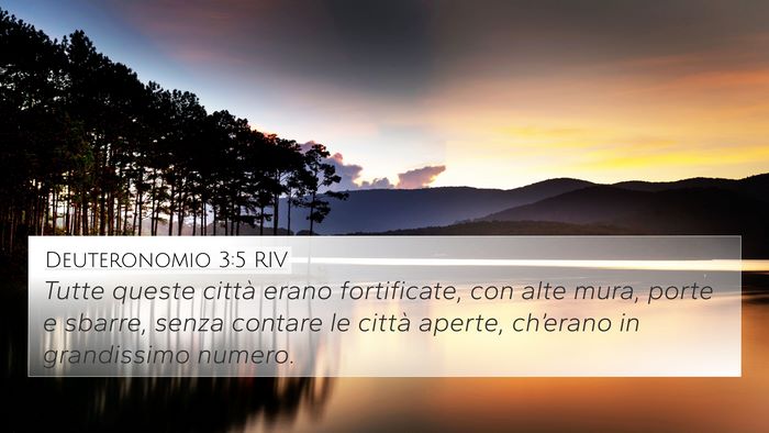 Deuteronomio 3:5 RIV Bible Verse Image