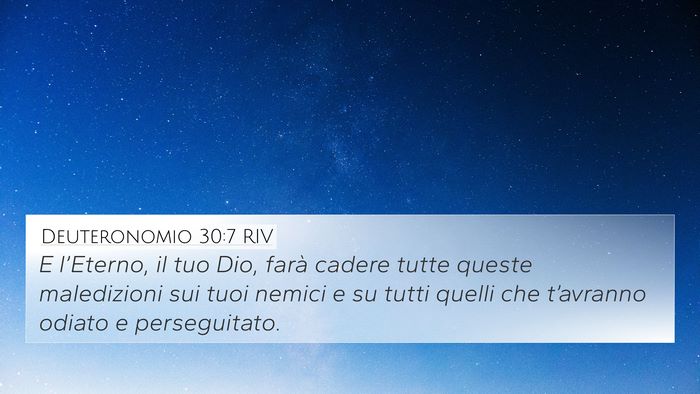Deuteronomio 30:7 RIV 4K Wallpaper - E l’Eterno, il tuo Dio, farà cadere tutte - 4K Wallpaper Bible Verse