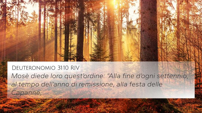 Deuteronomio 31:10 RIV Bible Verse Image