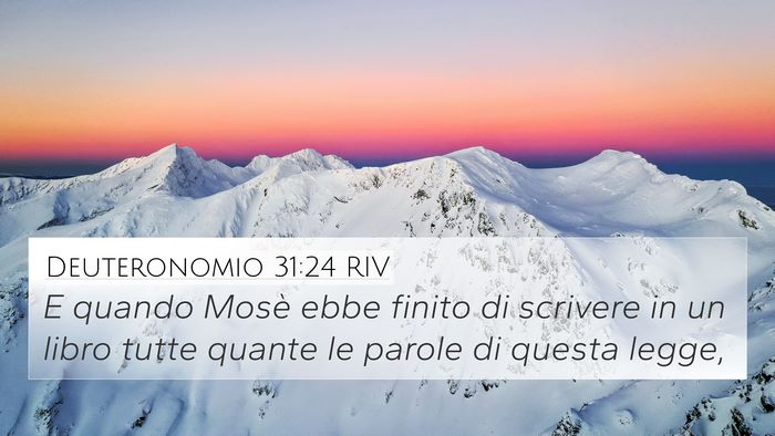 Deuteronomio 31:24 RIV Bible Verse Image