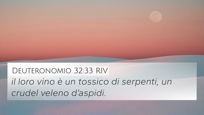 Deuteronomio 32:33 RIV Bible Verse Image