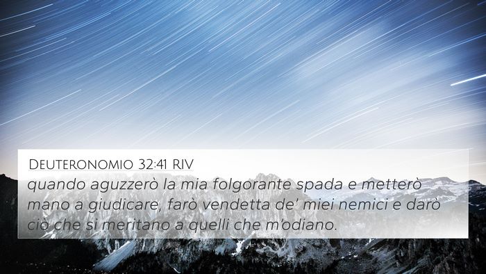 Deuteronomio 32:41 RIV Bible Verse Image