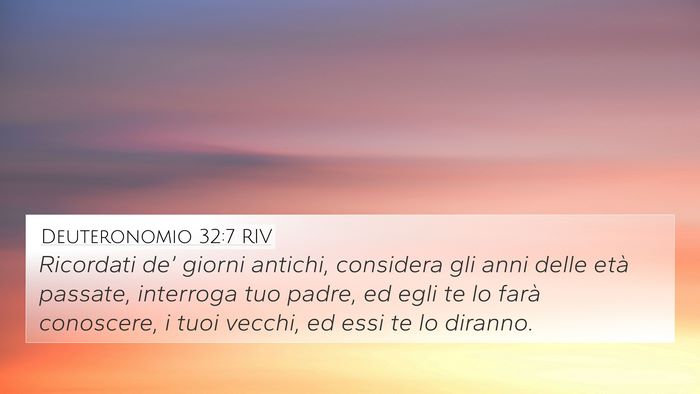 Deuteronomio 32:7 RIV Bible Verse Image