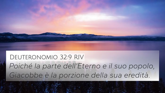 Deuteronomio 32:9 RIV Bible Verse Image