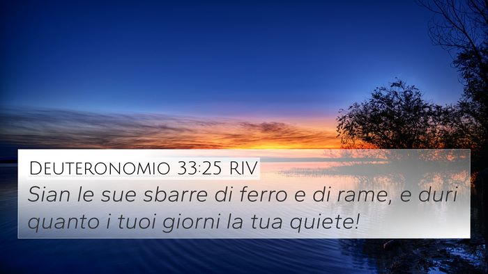 Deuteronomio 33:25 RIV Bible Verse Image