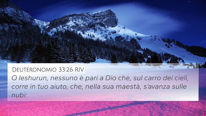 Deuteronomio 33:26 RIV Bible Verse Image