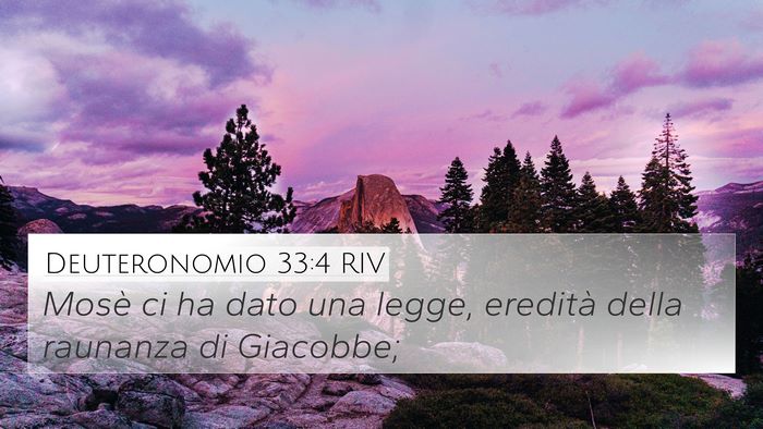Deuteronomio 33:4 RIV Bible Verse Image