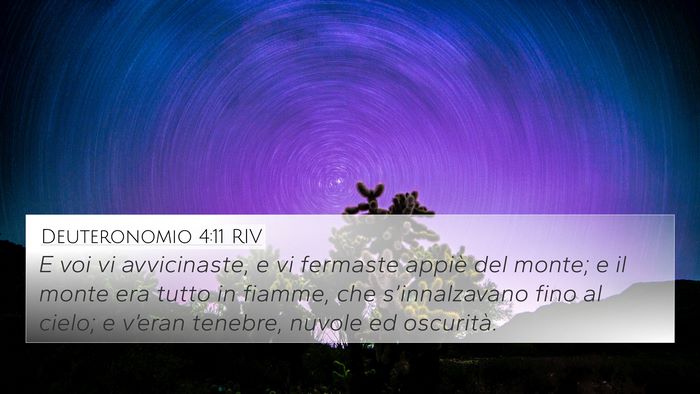 Deuteronomio 4:11 RIV Bible Verse Image
