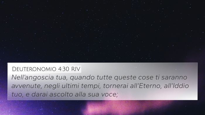Deuteronomio 4:30 RIV Bible Verse Image