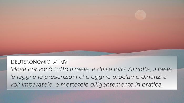 Deuteronomio 5:1 RIV Bible Verse Image