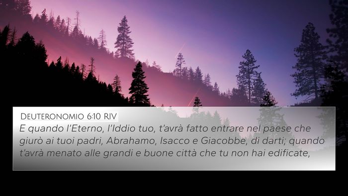 Deuteronomio 6:10 RIV Bible Verse Image