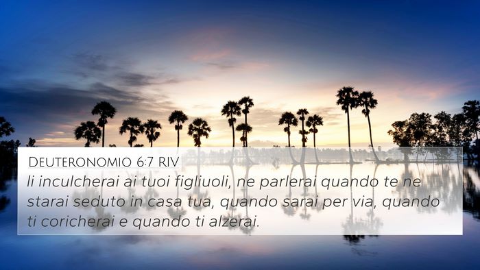 Deuteronomio 6:7 RIV Bible Verse Image
