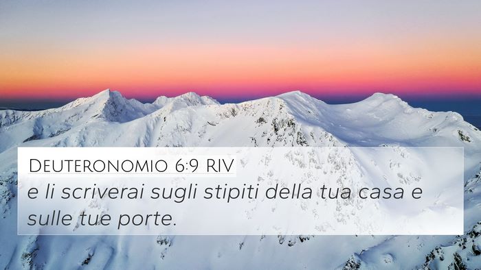 Deuteronomio 6:9 RIV 4K Wallpaper - e li scriverai sugli stipiti della tua casa e - 4K Wallpaper Bible Verse