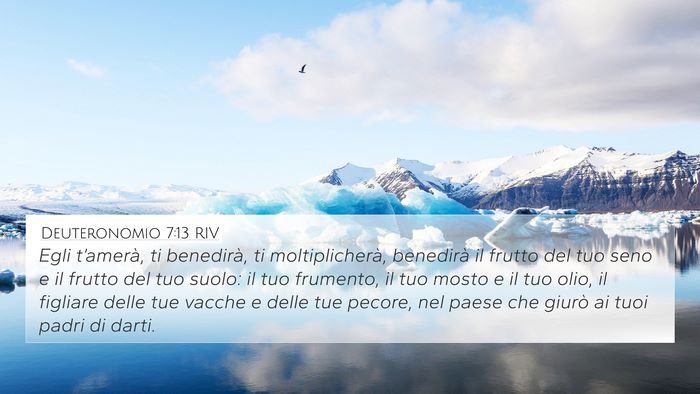 Deuteronomio 7:13 RIV Bible Verse Image