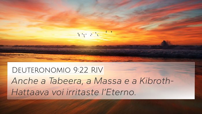 Deuteronomio 9:22 RIV 4K Wallpaper - Anche a Tabeera, a Massa e a Kibroth-Hattaava voi - 4K Wallpaper Bible Verse