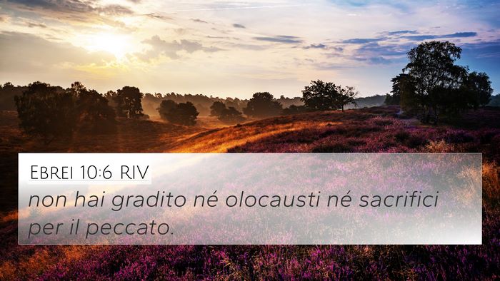 Ebrei 10:6 RIV Bible Verse Image