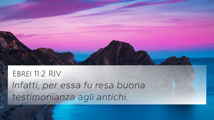 Ebrei 11:2 RIV Bible Verse Image