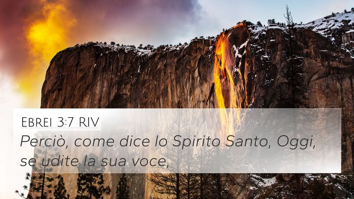 Ebrei 3:7 RIV Bible Verse Image
