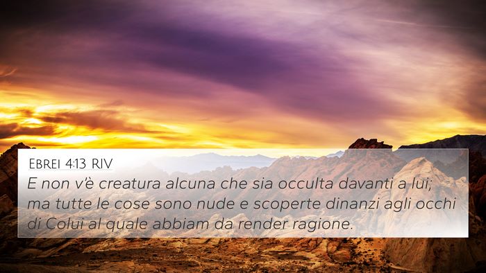 Ebrei 4:13 RIV Bible Verse Image