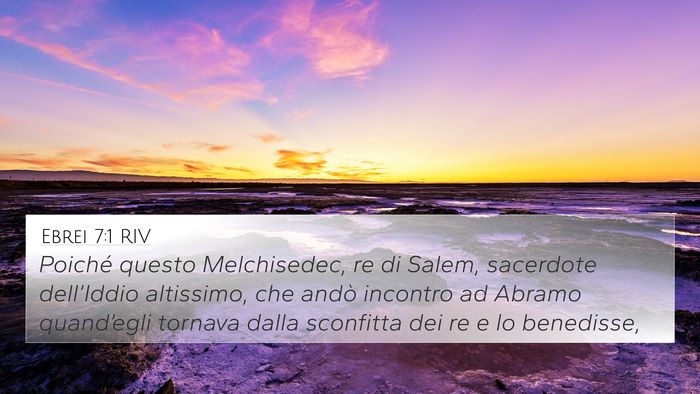 Ebrei 7:1 RIV Bible Verse Image
