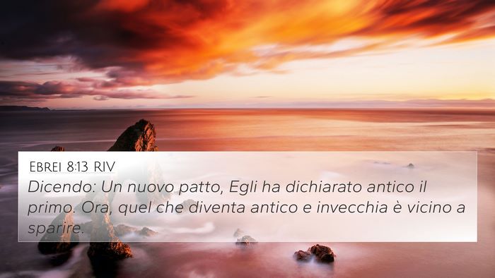 Ebrei 8:13 RIV Bible Verse Image