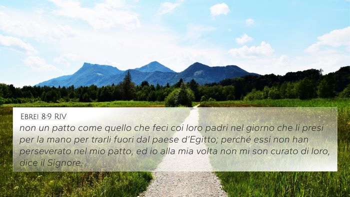 Ebrei 8:9 RIV Bible Verse Image