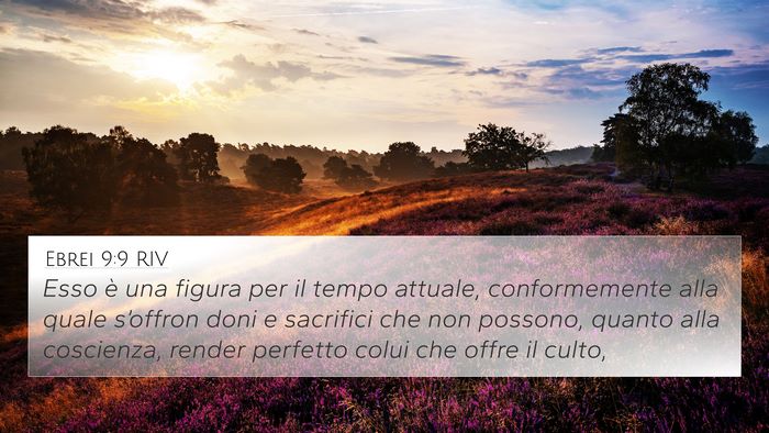 Ebrei 9:9 RIV Bible Verse Image
